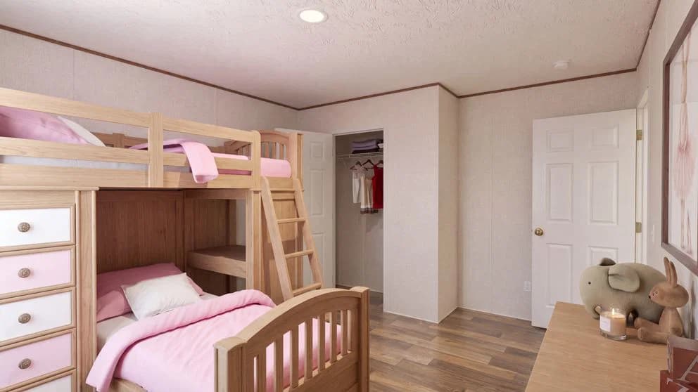 Redwood bedroom home features