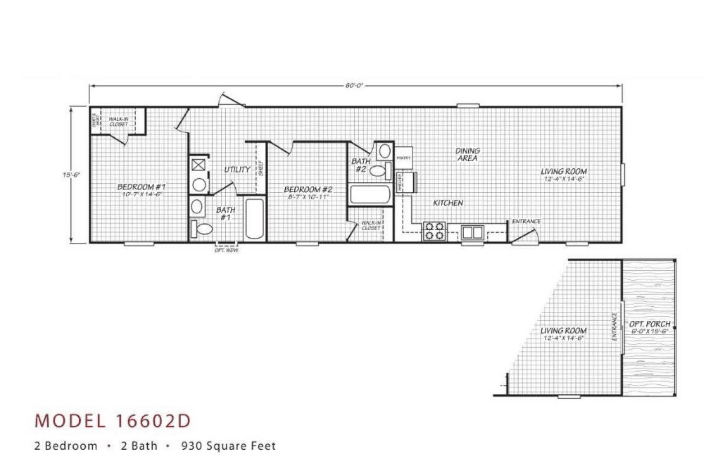 Deuce floor plan home features