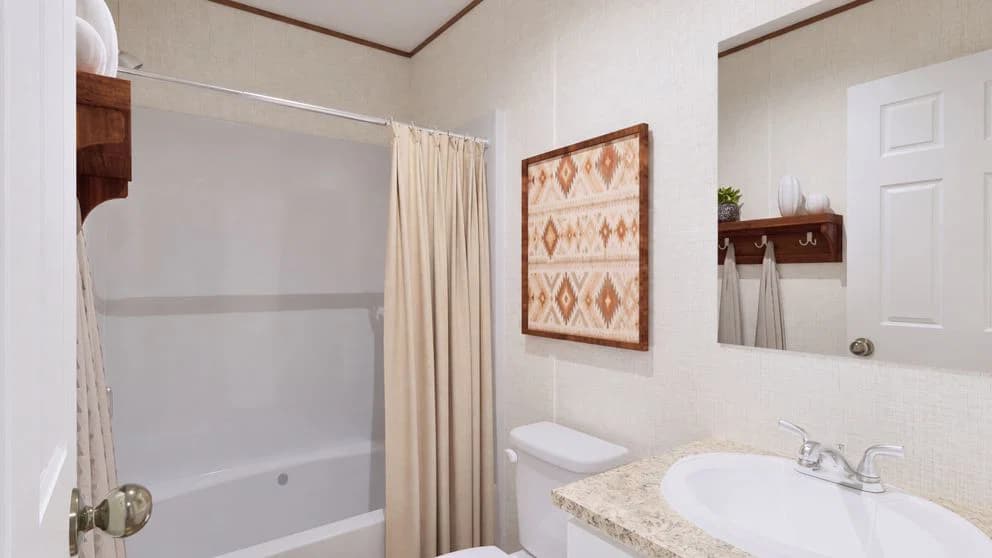 Cedar bathroom home features