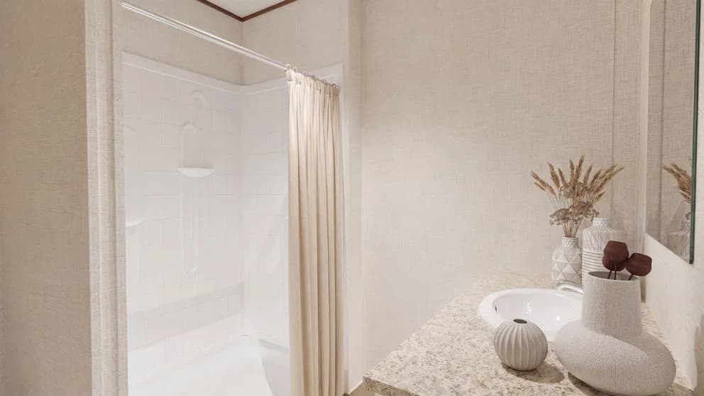 Spruce bathroom home features