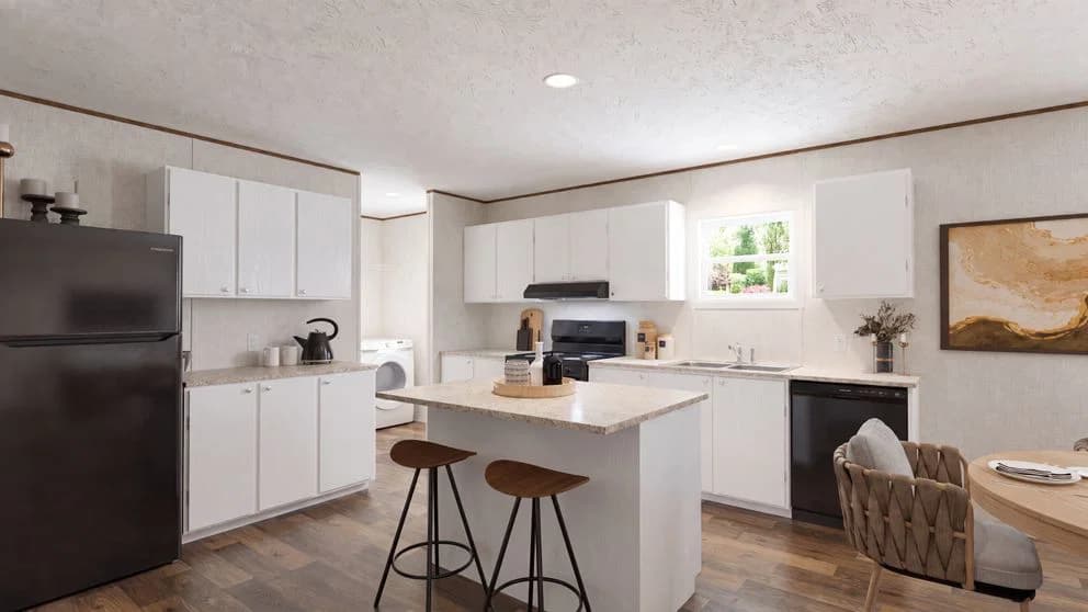 Oak kitchen home features