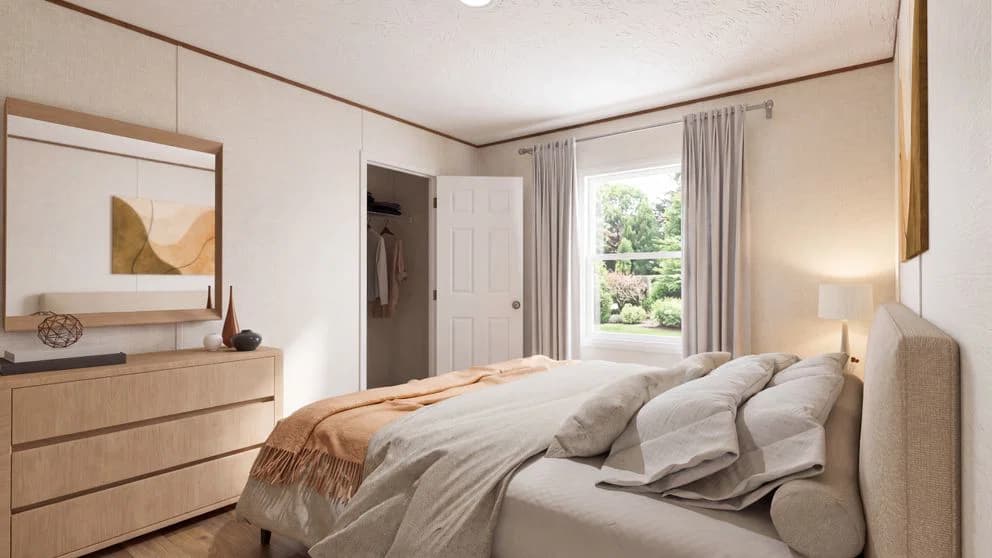 Spruce bedroom home features