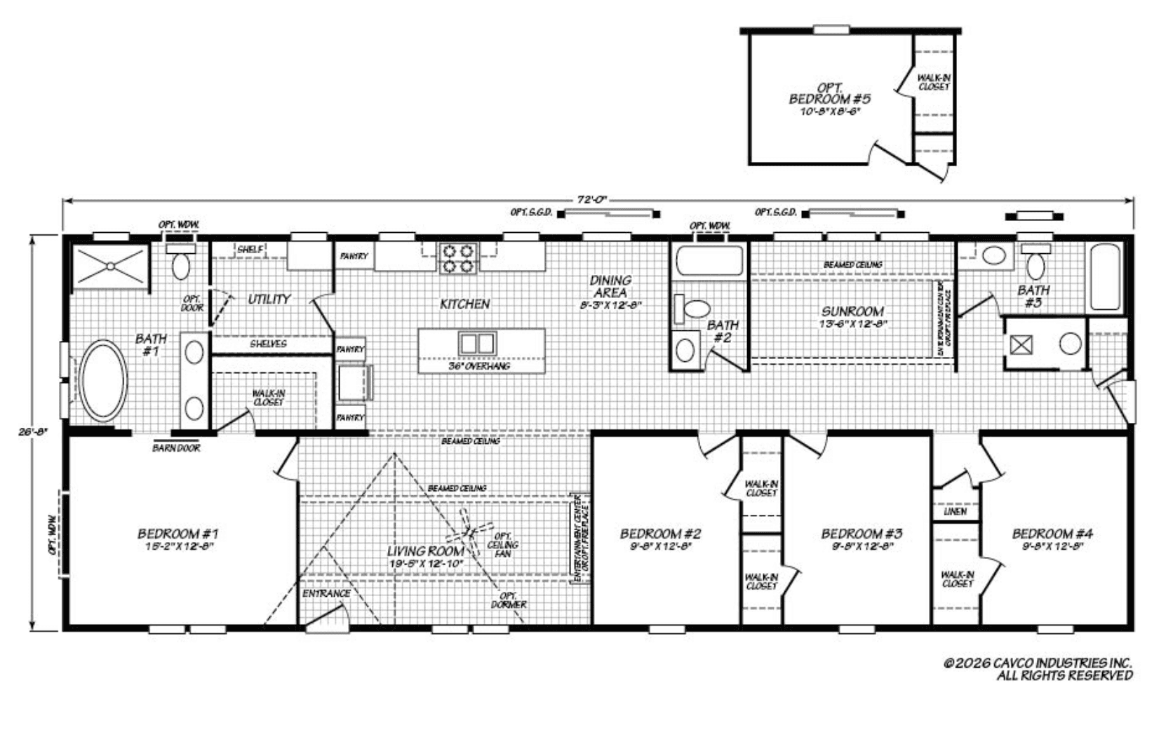 Kodiak 28724x floor plan home features