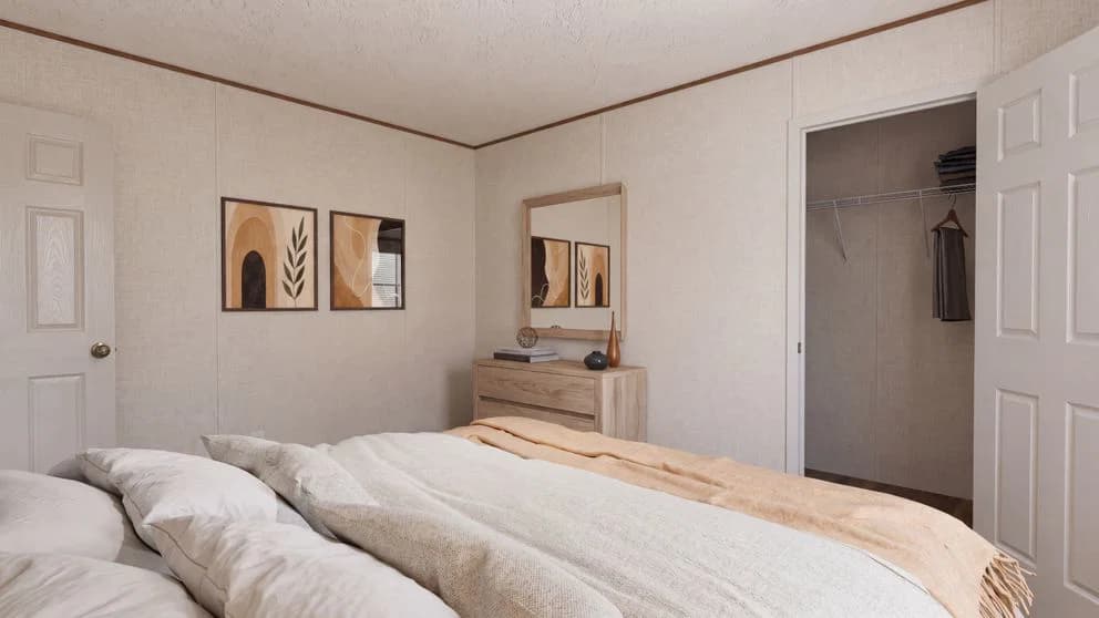 Spruce bedroom home features