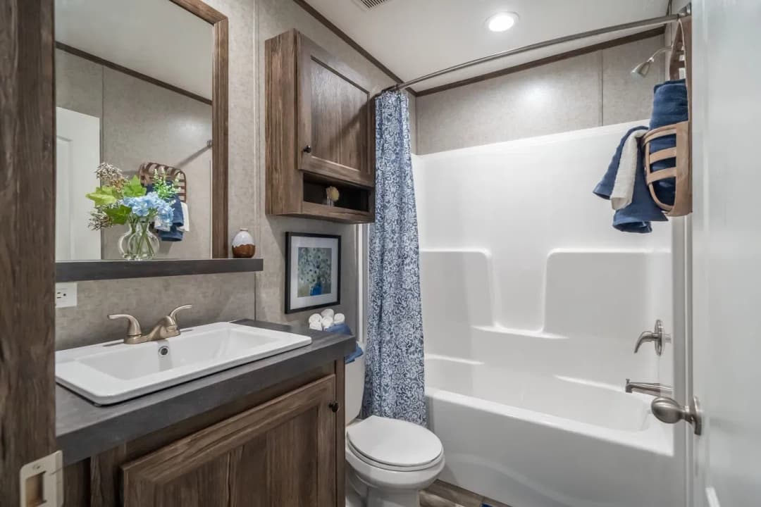 Clayton promotional bathroom home features