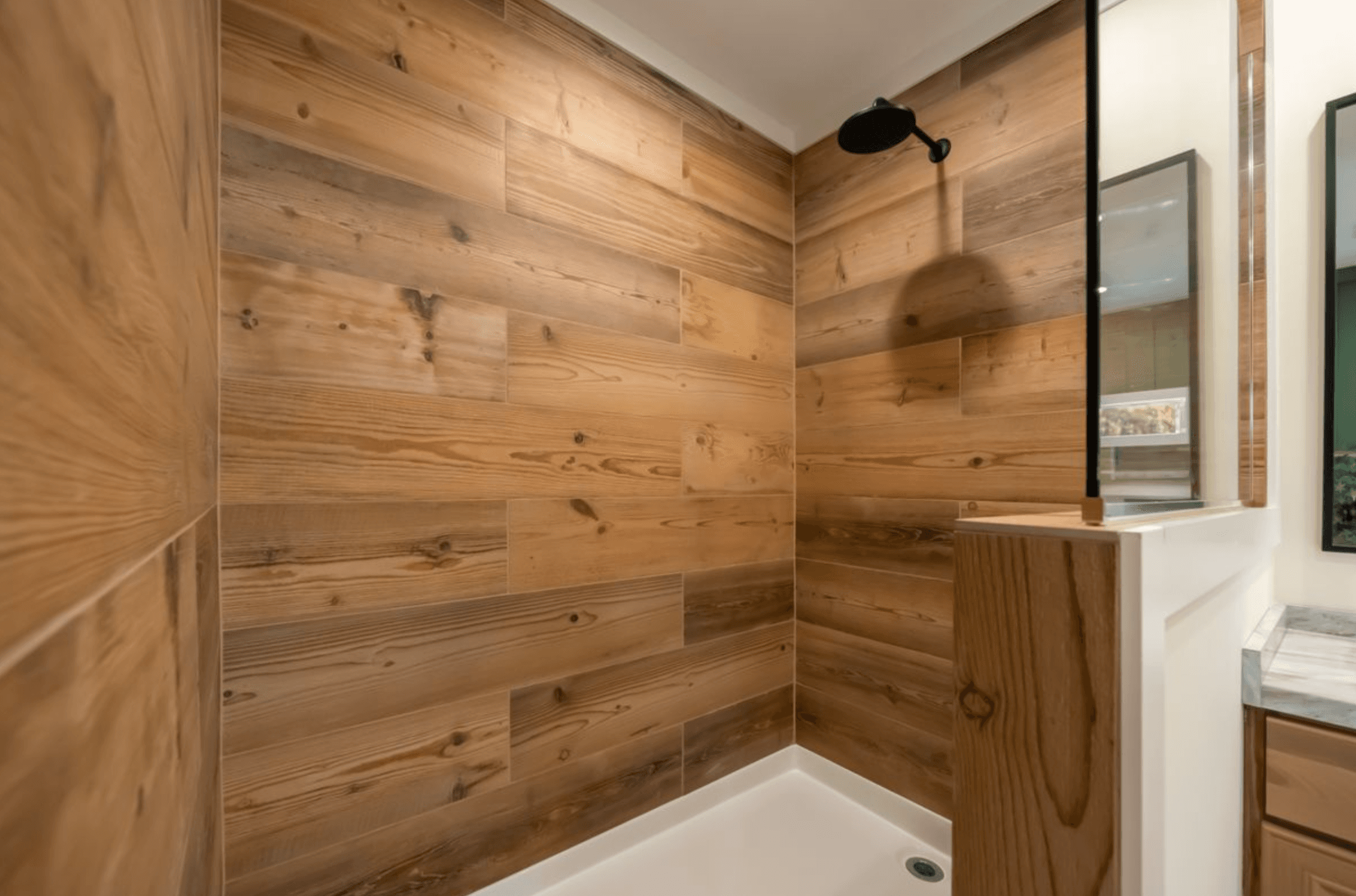 The rocking chair bathroom home features