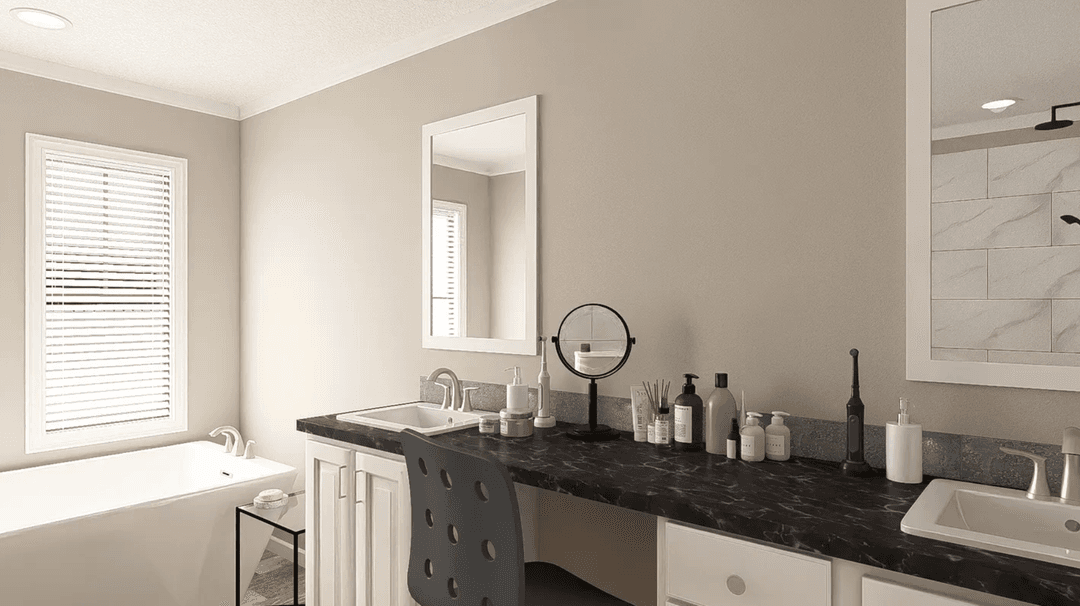 The big easy bathroom home features