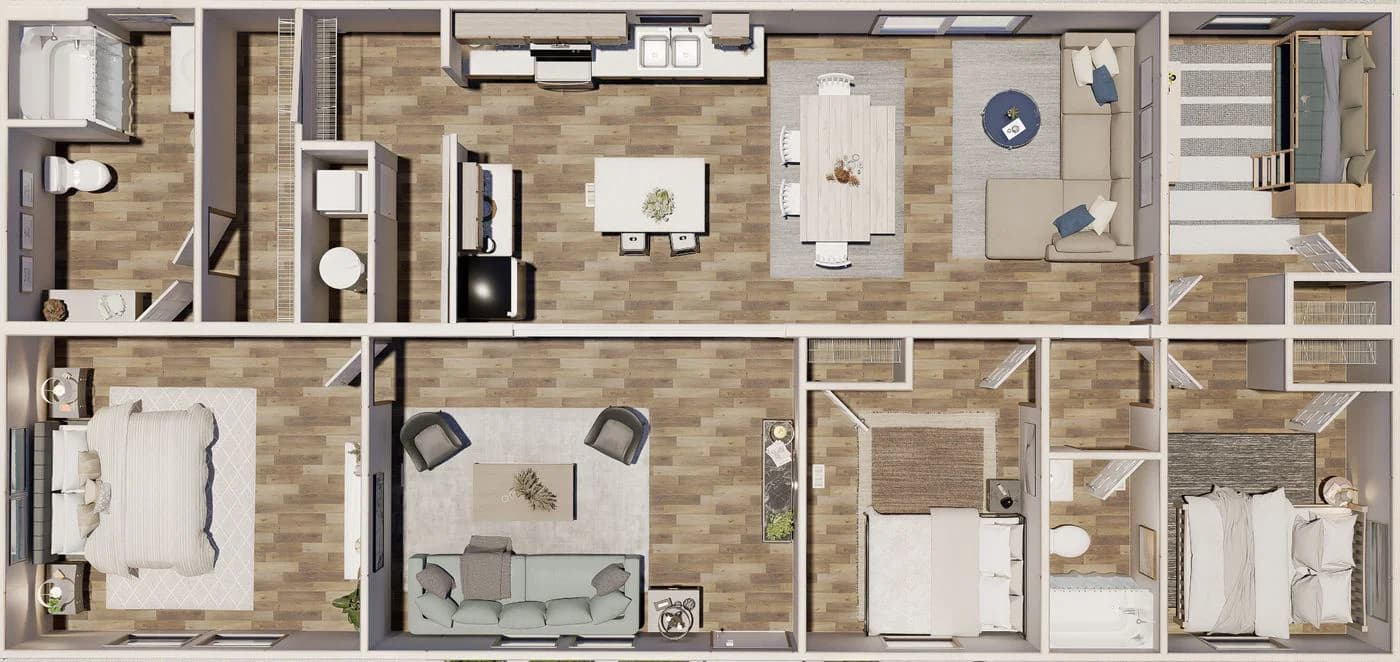 Oak  home features