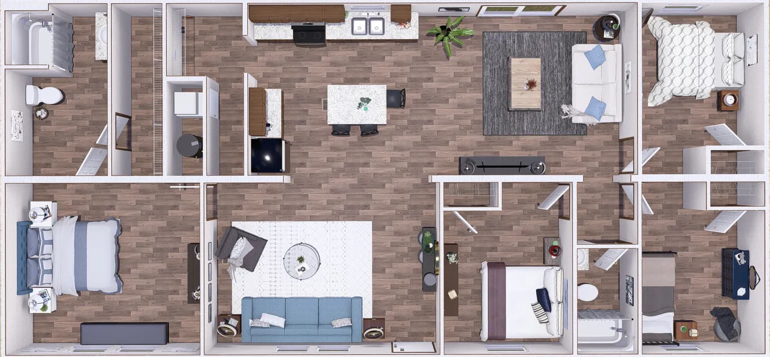 Oak  home features