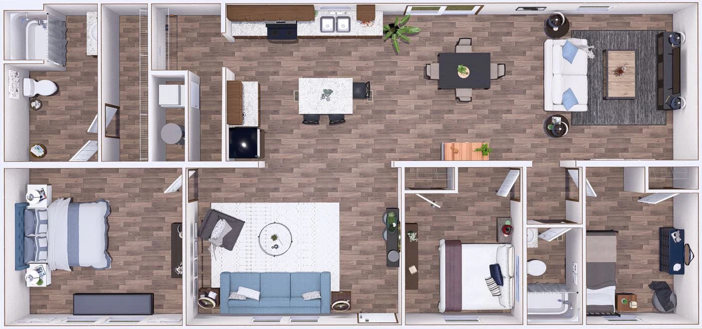 Cedar  home features