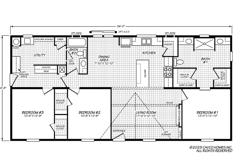 Champ floor plan home features