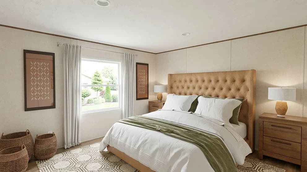 Maple bedroom home features
