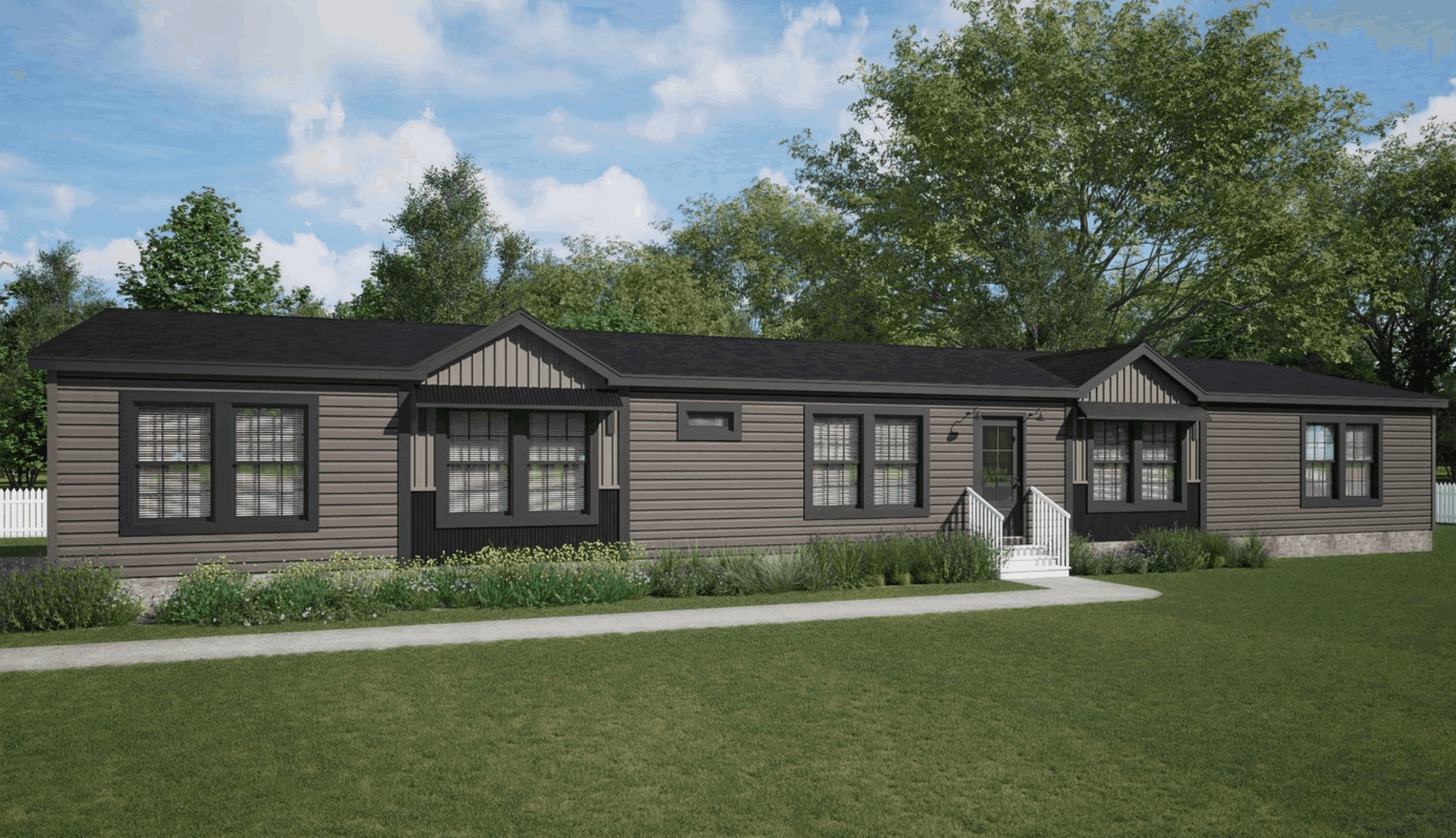 The magnolia hero, elevation, and exterior home features