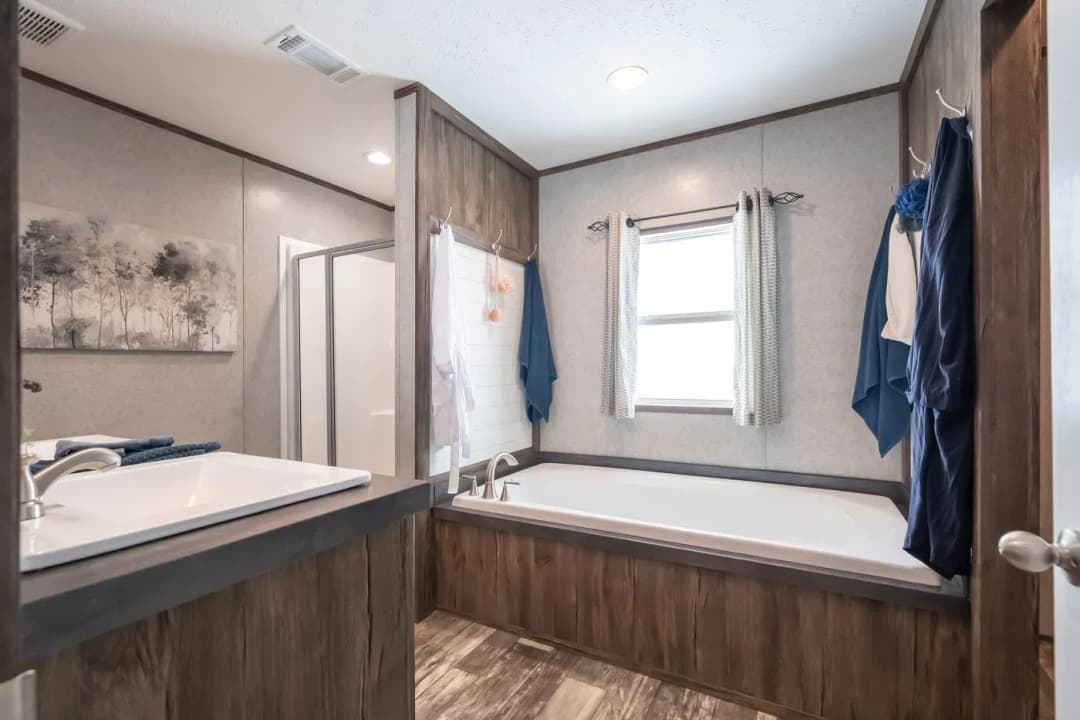 Clayton promotional bathroom home features