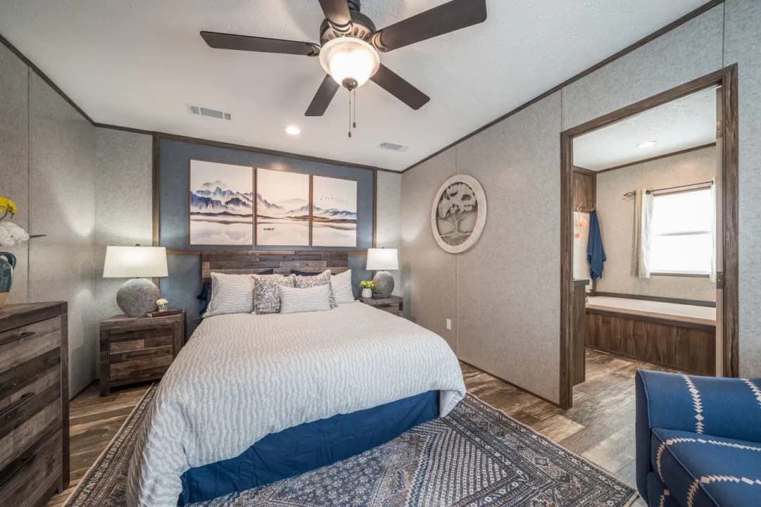 Clayton promotional bedroom home features