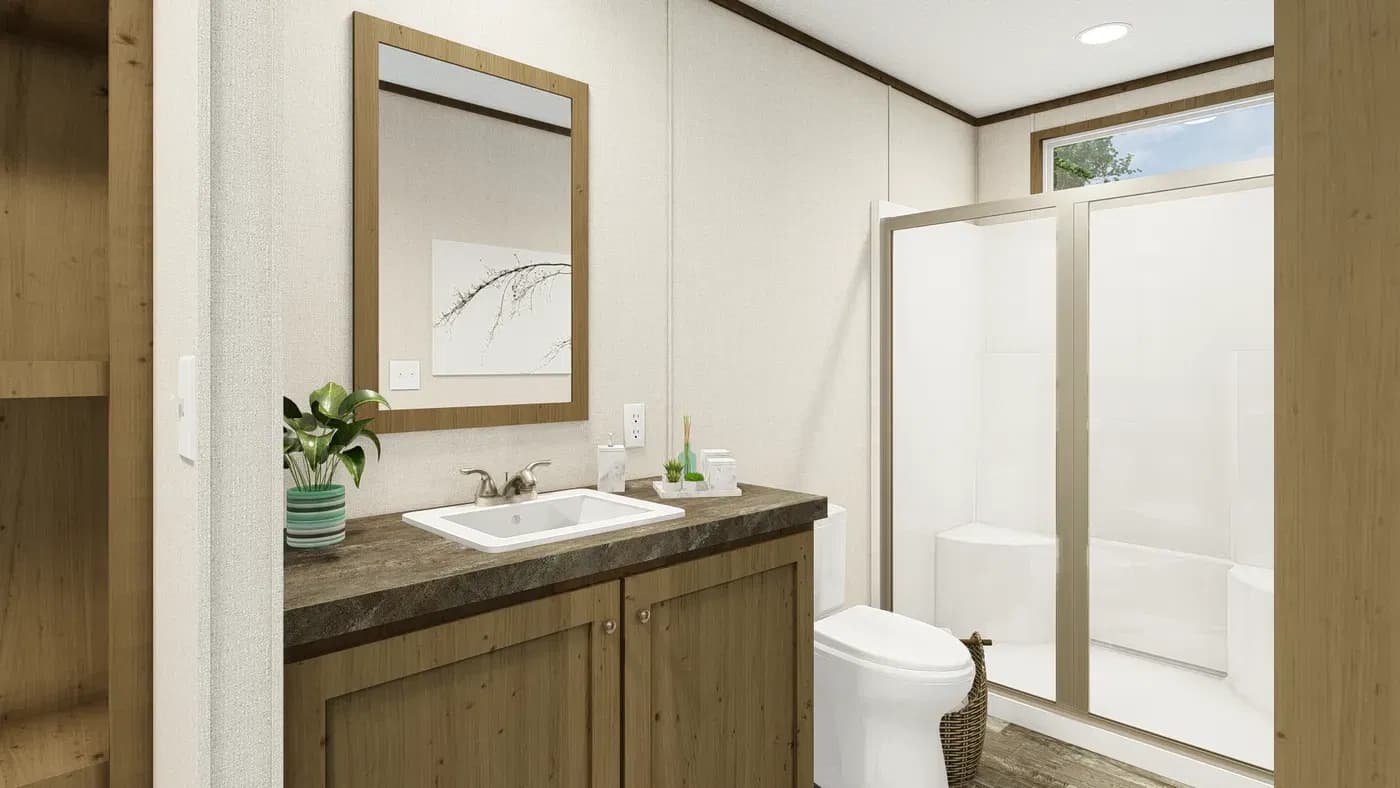 Grand living 72a bathroom home features