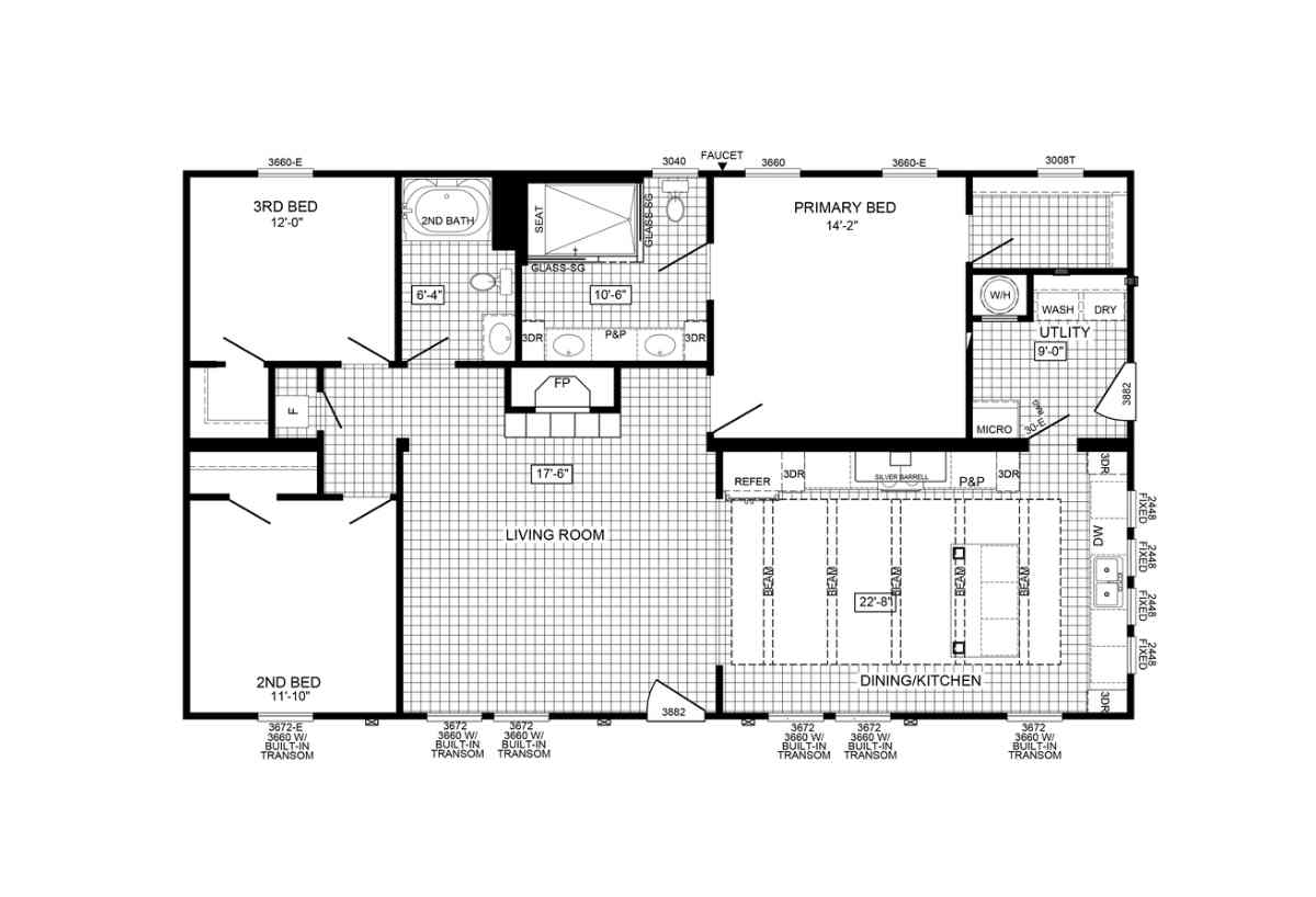 The bandon  home features