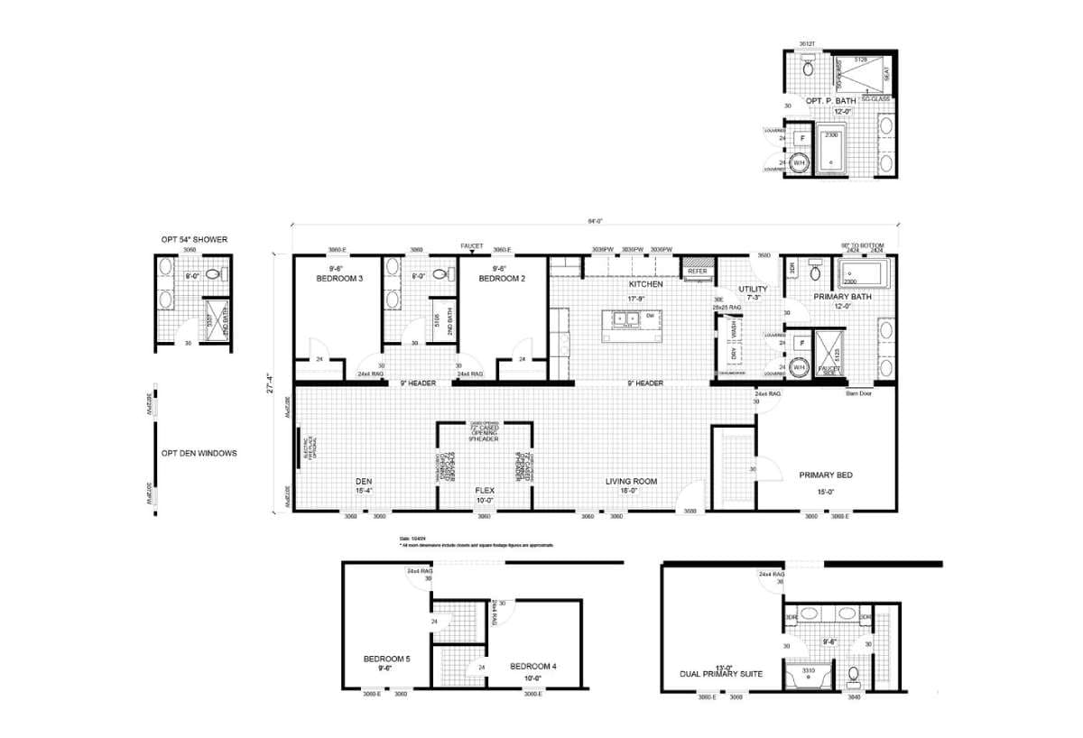 The madison  home features