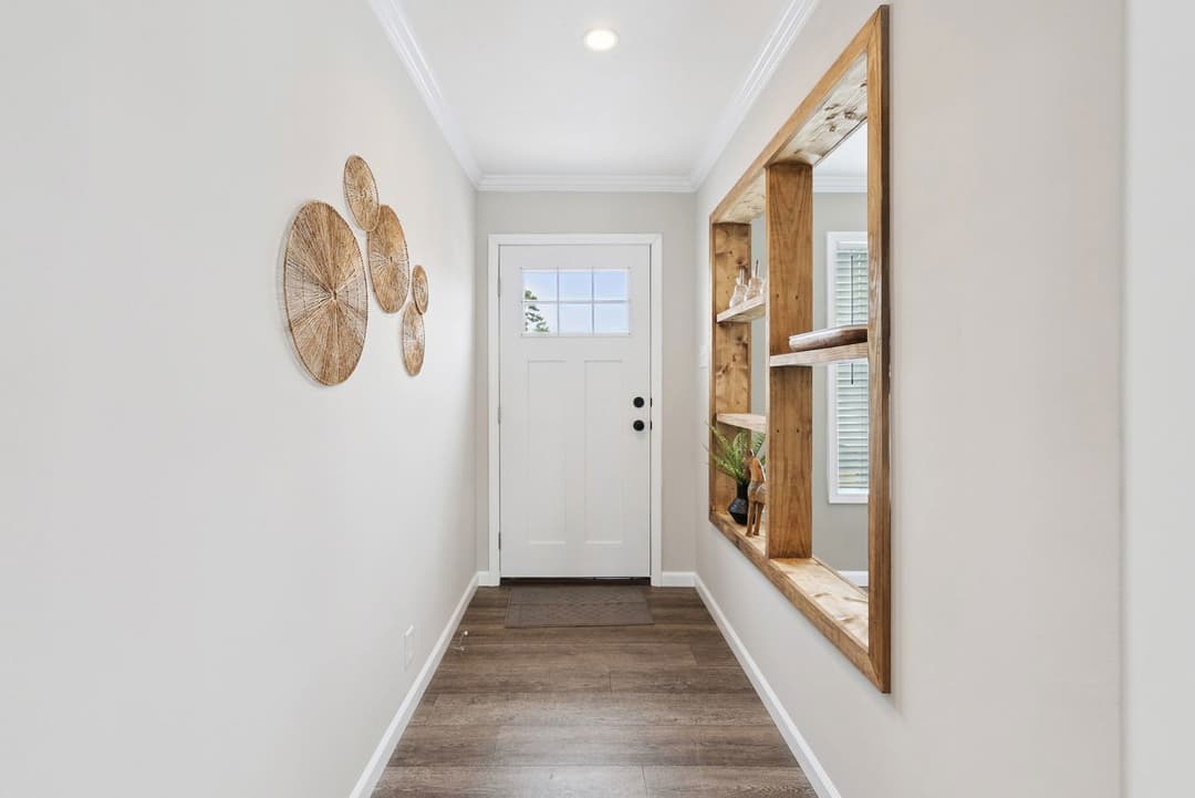 Blue sky interior home features